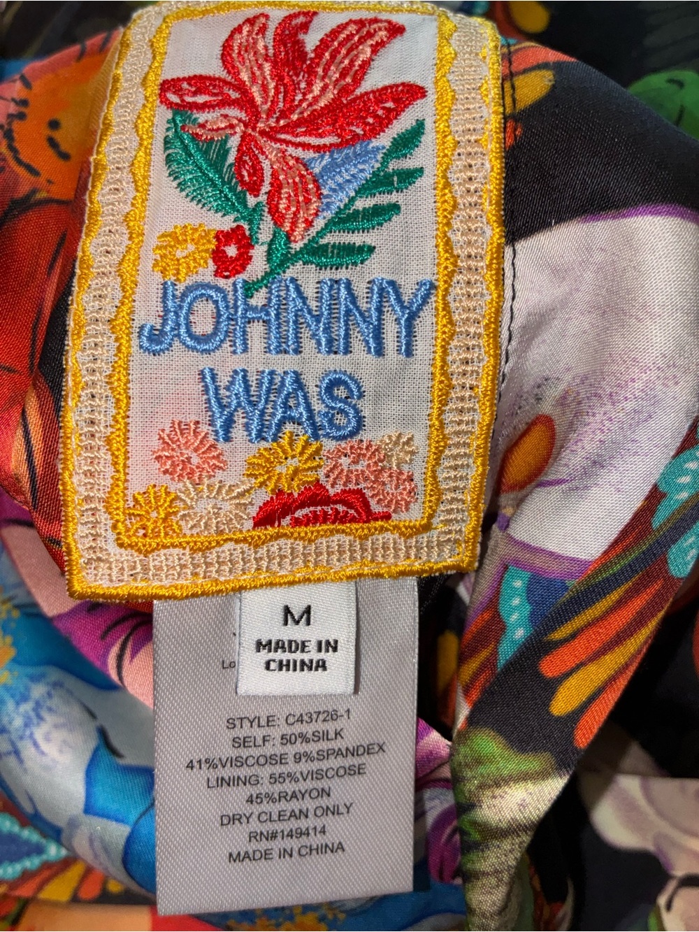 NWT JOHNNY WAS Harmony Kimono Reversible Zaria Dress Cover up size M pockets - Picture 11 of 13